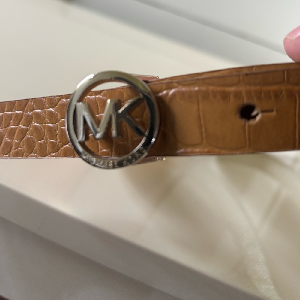 Michael Kors Brown/Gold reversible Leather Belt